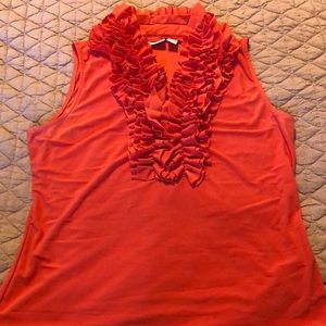 Cato Ruffle sleeveless top